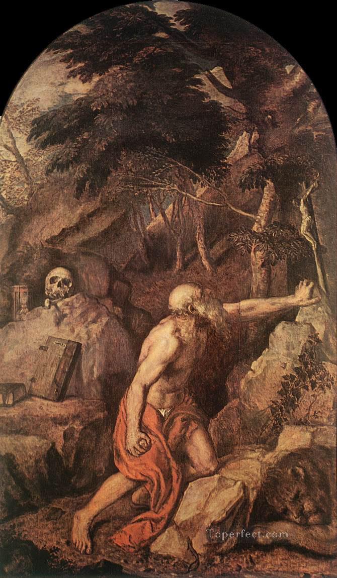 St Jerome Tiziano Titian Oil Paintings